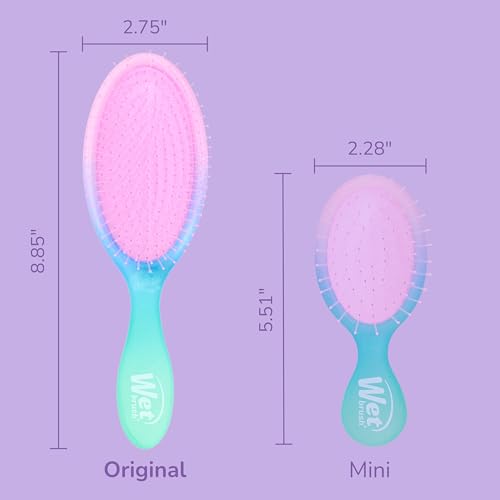 Wet Brush Original Detangler Hair Brush - Electric Sky Purple