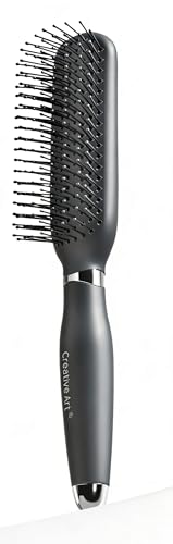Men's Detangling Hair Brush with Nylon Bristles - Gray