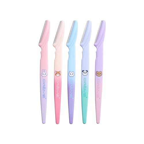 The Crème Shop Fuzzy Friends Dermaplane Razor - 5 Pack Facial Hair Remover