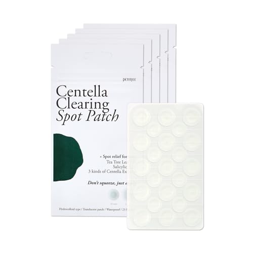Petitfee Centella Acne Spot Patches - 115 Count, Hydrocolloid & Tea Tree Oil
