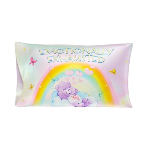 Care Bears Satin Pillowcase 20x30 - Soft & Smooth for Hair & Skin