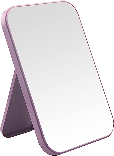 8-Inch Portable Makeup Mirror with Stand - Foldable & Stylish