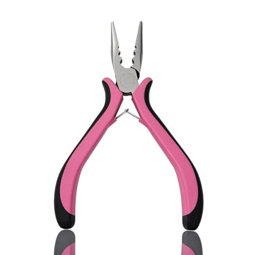 Professional Hair Extension Pliers for Micro & Nano Rings - Pink