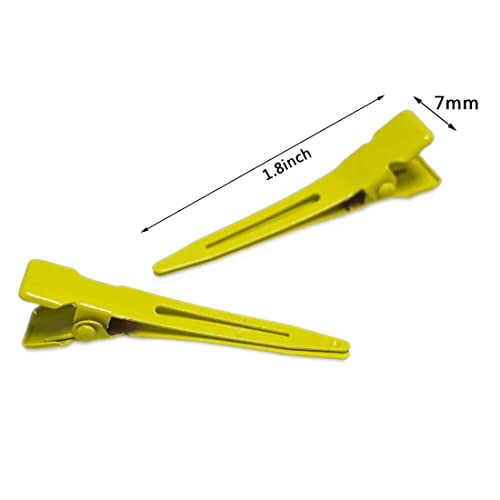Bandenger 1.8-Inch Alligator Curl Clips - 100 Pack Metal Duckbill Hair Pins