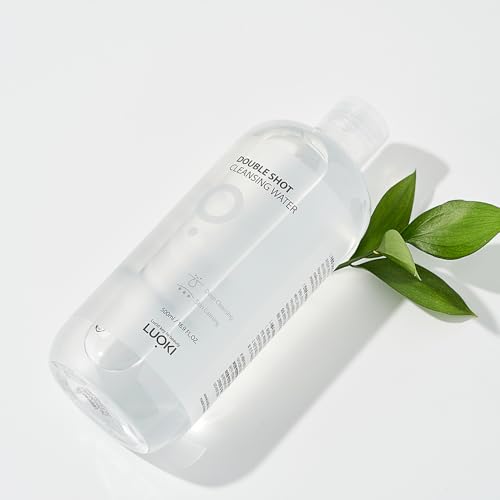 Luoki Double Shot Micellar Cleansing Water, Hypoallergenic Makeup Remover 500ml