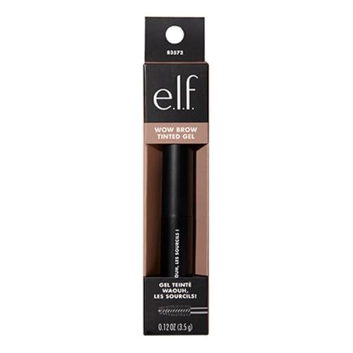 e.l.f. Wow Brow Gel - Taupe | Fiber-Infused, Dual Pack
