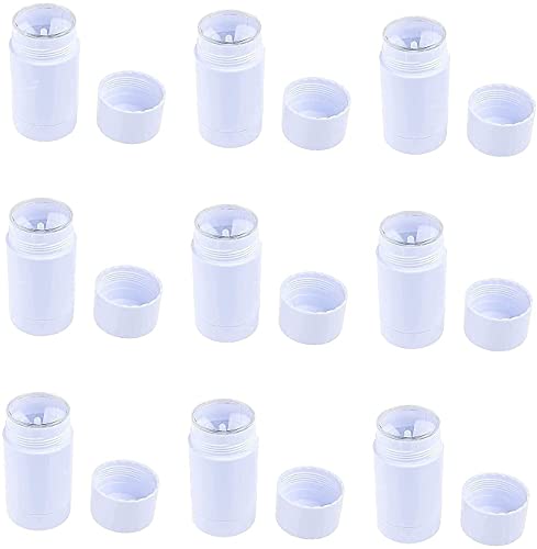 10 Pack 30ml Refillable Plastic Deodorant Containers for DIY Lip Balm