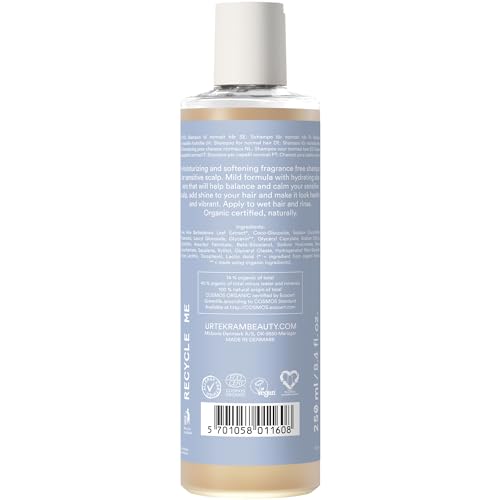 Urtekram Fragrance-Free Shampoo for Sensitive Scalp - 250ml