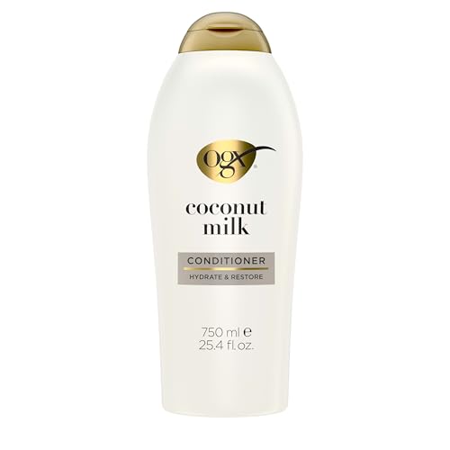 OGX Nourishing + Coconut Milk Conditioner 25.4 fl oz - Hydrating & Restoring