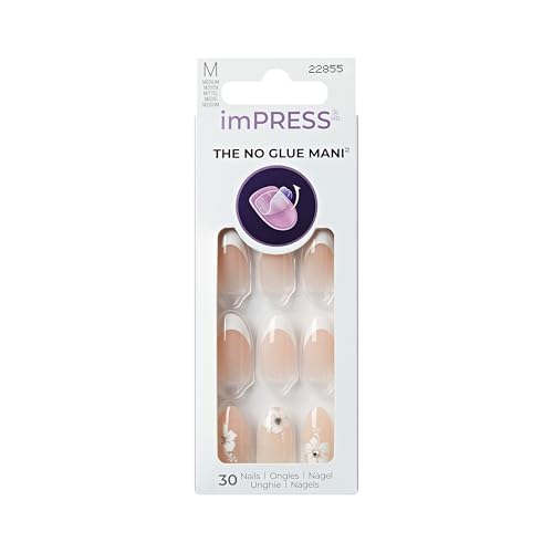 imPRESS Kiss Impress No Glue Press On Nails - Buttercup Shine, Almond Shape, Medium Size