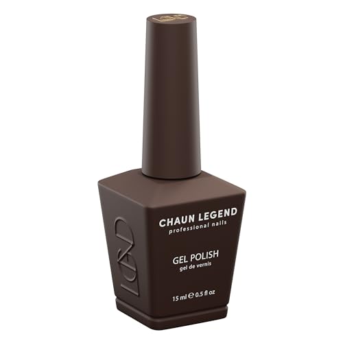 Chaun Legend UV Gel Nail Polish Knock on Wood LG5077 Deep Brown 0.5oz Long Lasting Salon Quality