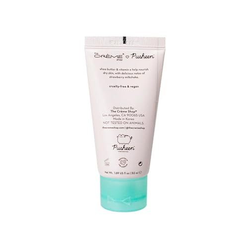 The Crème Shop Hand Crème - Strawberry Milkshake, Nourishing Moisturizer with Shea Butter & Vitamin E