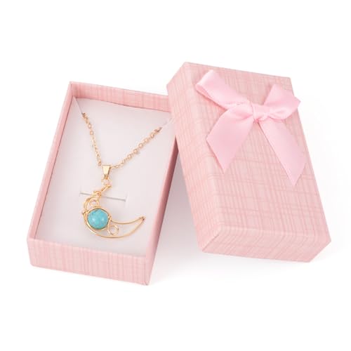 Craftdady 12 pcs Pink Jewelry Gift Box Set with Bowknot