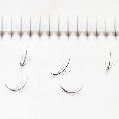 Premade Volume Fans for Eyelash Extensions - C Curl 8-13mm (500 Count) - Black & Brown