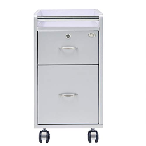 Beauty Spa Pedicure & Manicure Trolley Cart - Gray Roller Cart for Salon Use