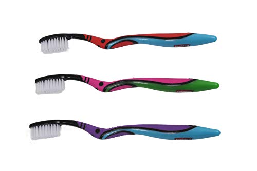 TOPMED ETS Smokers Toothbrush, Extra Hard Bristles, 6-Pack