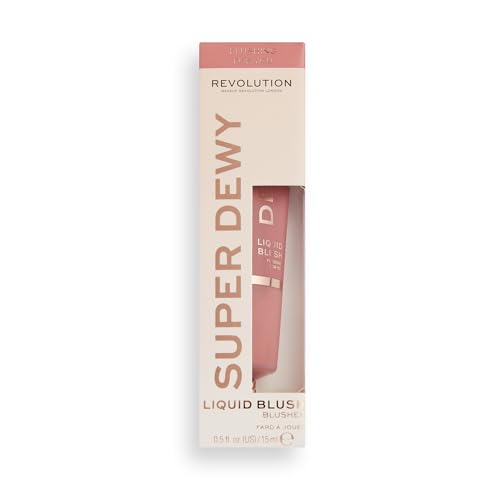 Revolution Superdewy Liquid Blush in Flushing For You - Vegan & Buildable