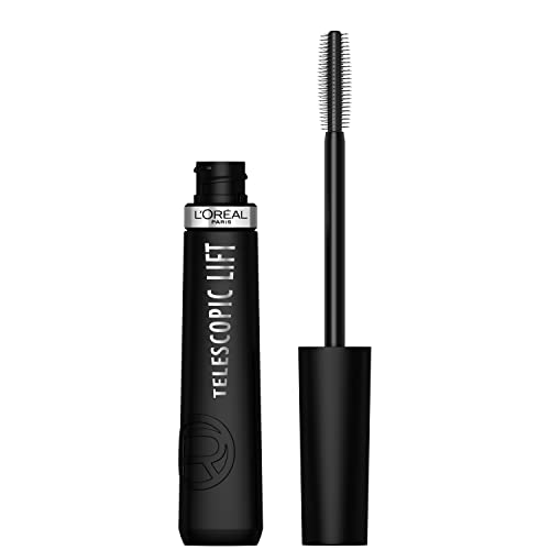 L'Oreal Paris Telescopic Lift Mascara - Lengthening & Volumizing, 36HR Wear, Black Brown