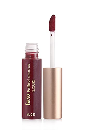 Eyetex Pallavi Sindoor Liquid for Women - Dark Maroon, 7.5g (7.25mL)