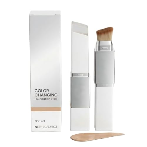 Color Changing Foundation Stick with Hydrating Concealer & Brush