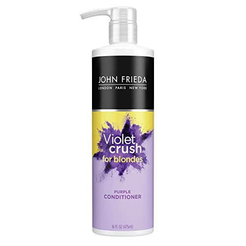 John Frieda Violet Crush Purple Conditioner for Blonde Hair, 16 FL OZ