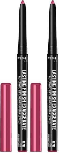 Rimmel Lasting Finish Exaggerate Lip Liner, 70 Pink Enchantment - 2 Pack