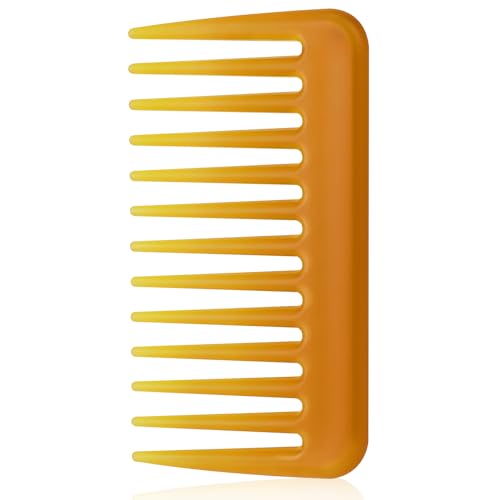 Portable Wide Tooth Comb for Curly Hair | Travel Detangling Tool