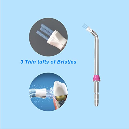 Water Flosser Replacement Tips - Compatible with Waterpik & Oral Irrigators, 6 Pack