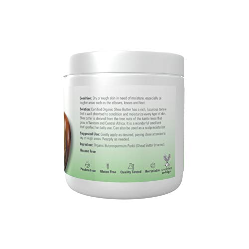 NOW Foods Organic Shea Butter Moisturizer for Dry Skin - 7 oz