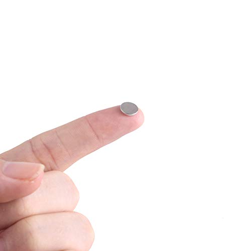 WARMBUY 100Pcs Mini Round Magnets - 8mm Disc Fridge & Office Use