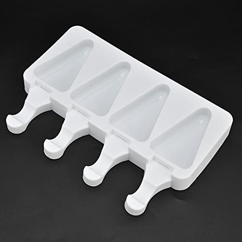 Silicone Ice Cream Mold Set - Homemade Popsicle Maker (4 Triangle)