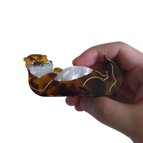 Sea Otter Hair Clip - Acetate Claw Clip for Women
