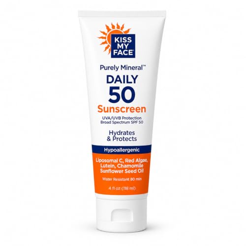 Kiss My Face Purely Mineral Sunscreen SPF 50 - Hydrating Face & Body Lotion