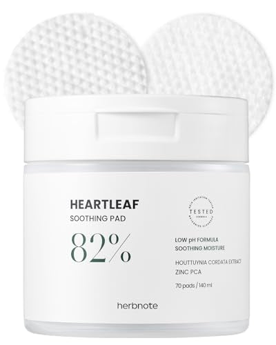 Heartleaf Soothing Toner Pads for Acne-Prone Skin - 70ct