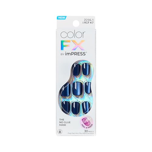 imPRESS Kiss Impress No Glue Press-On Nails - Velvet Romance, Purple, Short Squoval