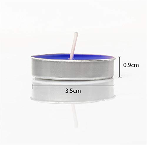 50 Pack Flameless Tealight Candles – Colorful & Drip-Free for Parties