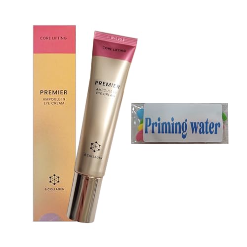 Priming Water Deep Hydration Korean Eye Cream with Premier Ampoule, Red Variation, 1.35 fl oz