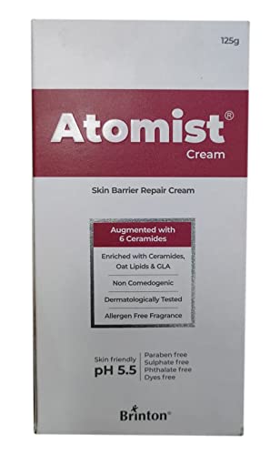 Brinton Atomist Moisturizing Face Cream for Dry & Sensitive Skin 4 oz - Fragrance-Free, Non-Comedogenic, Ceramides & Oat Lipids