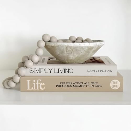 Minimalist Faux Books for Coffee Table Decor - 2 Pcs Set