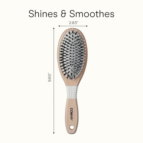 Conair Ceramic Boar Bristle Hair Brush for All Hair Types