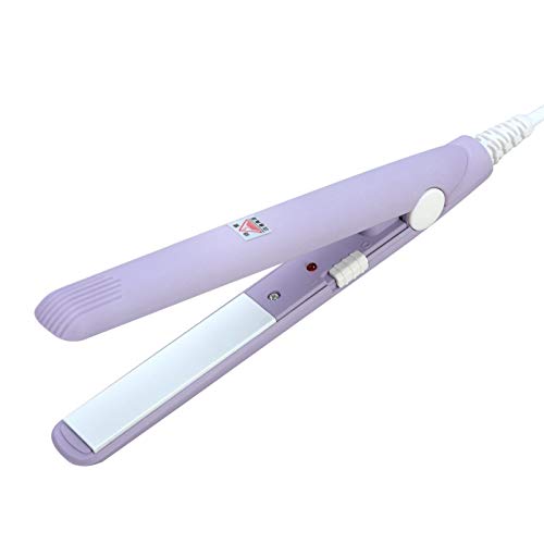 Mini Ceramic Hair Curler & Straightener - 2 in 1 Travel Flat Iron