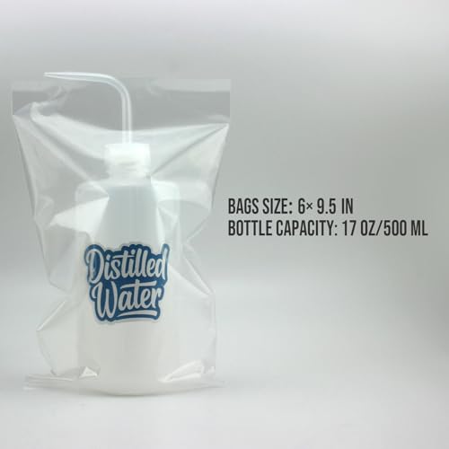 Clear Tattoo Bottle Bag Kit – 250PCS for 17oz/500ml Bottles