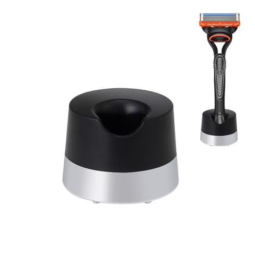 Razor Stand Holder - Alloy Metal with Drainage Hole | Universal Fit for Most Razors | Scratch-Resistant Compatible with Gillette