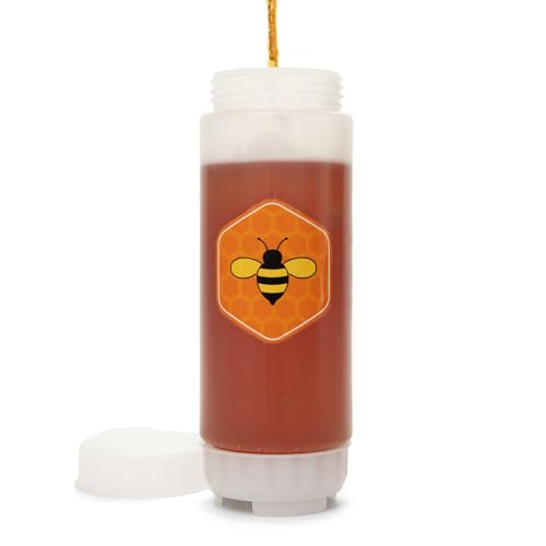 Brenium 18oz FIFO Honey Dispenser Bottle - No-Drip Control, BPA-Free