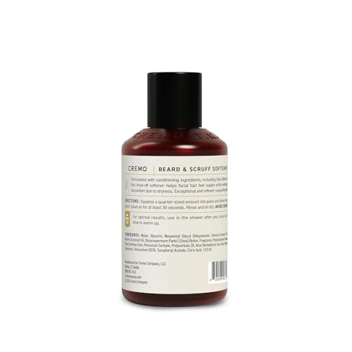 Cremo Cedar Forest Beard Softener | Softens Coarse Facial Hair in 30 Seconds