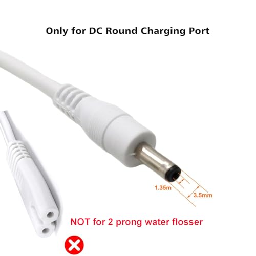 5FT USB Charger Cord for Aquasonic & Bitvae Electric Toothbrush