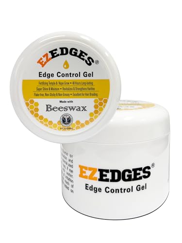 EZEDGES Beeswax Edge Control Gel - 48 Hours Flake-Free Shine