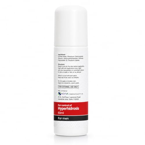 Salvia Sweatgo Clinical Strength Antiperspirant Roll-On for Men - 60ml