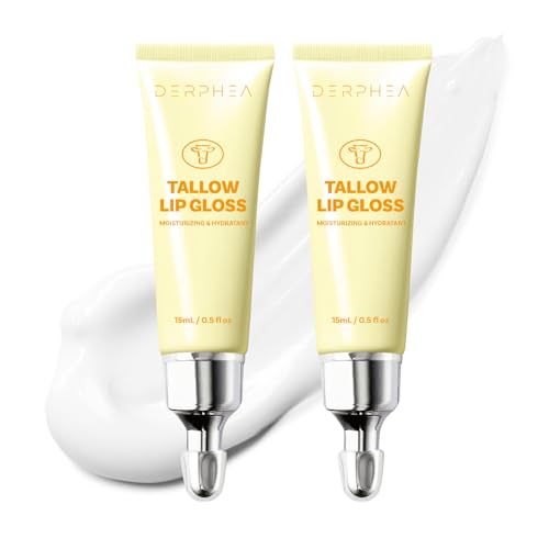 Organic Beef Tallow Lip Balm – 2 Tubes for Day & Night Use