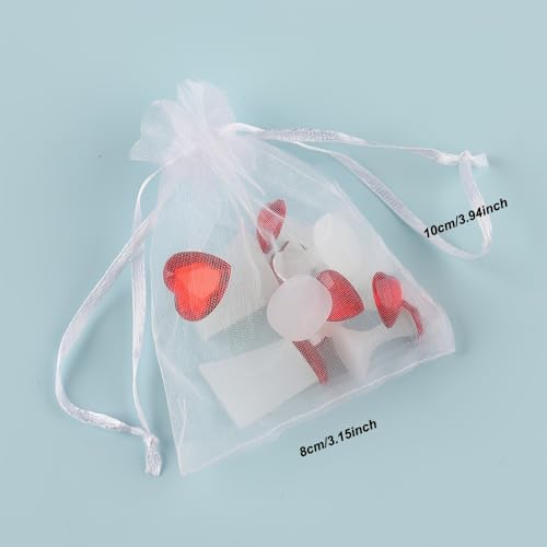 16pcs Silicone Toe Separators for Nail Polish Pedicure - Heart & Water Drop Shapes